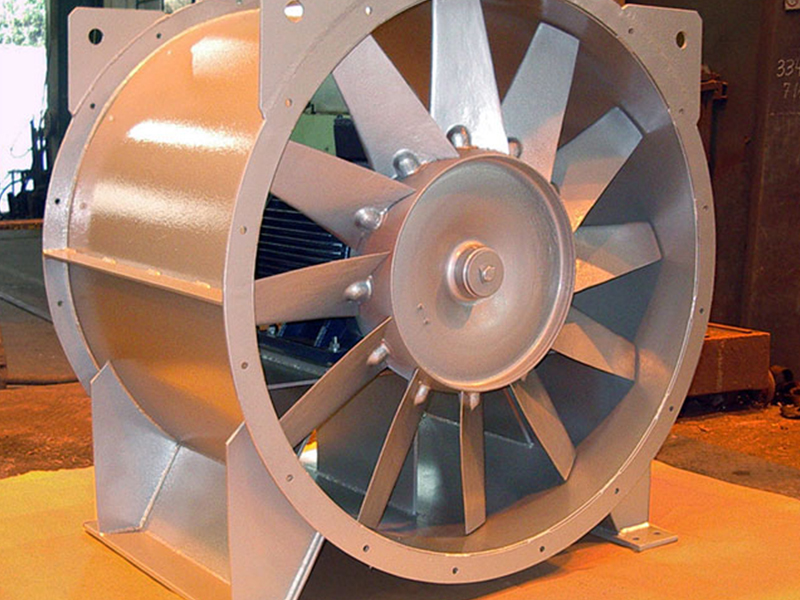 Ventilador axial industrial para grandes caudales de aire